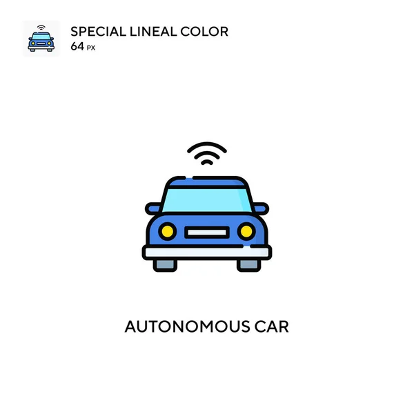 Autonomiczny Samochód Prosta Ikona Wektora Autonomiczne Ikony Samochodów Dla Twojego — Wektor stockowy