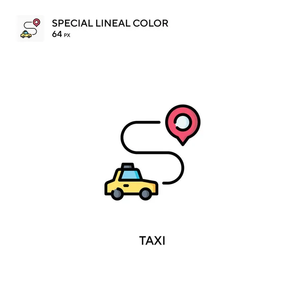 Taxi Eenvoudige Vector Icoon Taxi Iconen Voor Business Project — Stockvector