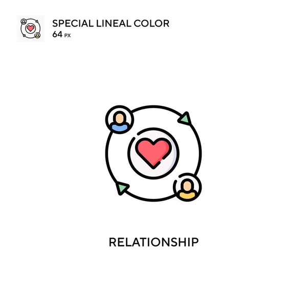 Relationship Simple Vector Icon Relationship Icons Your Business Project — Stock Vector