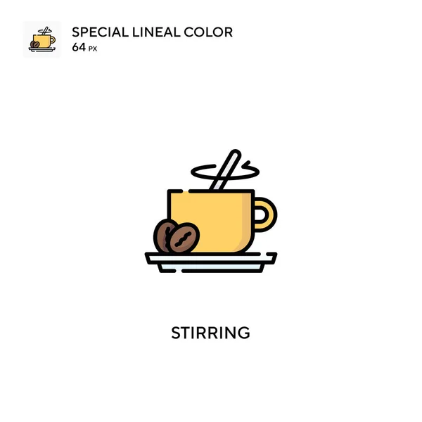Stirring Simple Vector Icon Stirring Icons Your Business Project — Stock Vector