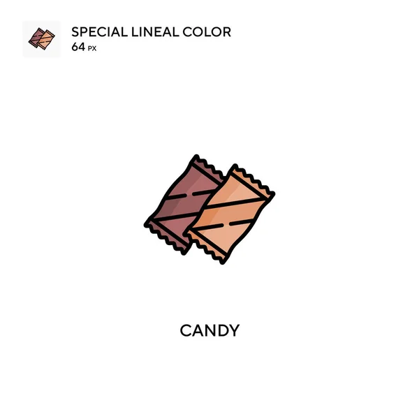 Candy Icono Vector Simple Iconos Caramelo Para Proyecto Empresarial — Archivo Imágenes Vectoriales
