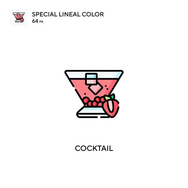 Cocktail Simple Vector Icon Cocktail Icons Your Business Project — Stock Vector