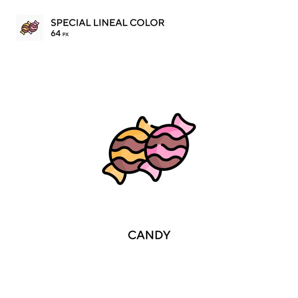 Candy Simple Vector Icon Candy Icons Your Business Project — Stock Vector