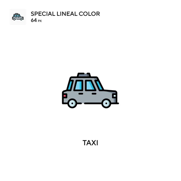 Taxi Icono Vector Simple Iconos Taxi Para Proyecto Empresarial — Vector de stock