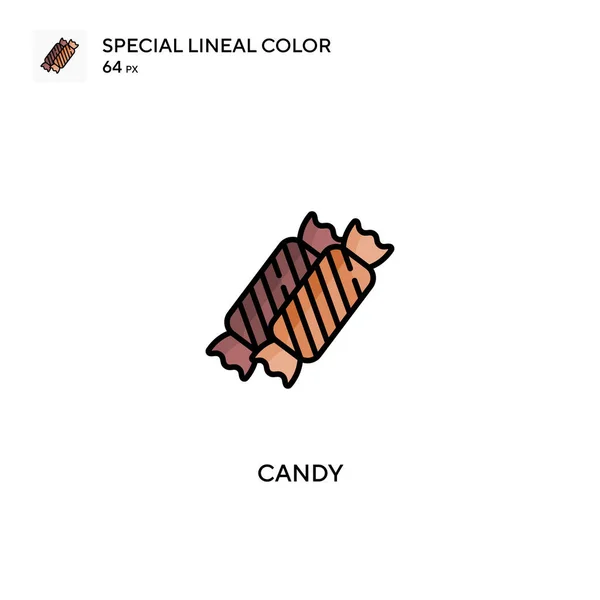 Candy Icono Vector Simple Iconos Caramelo Para Proyecto Empresarial — Vector de stock