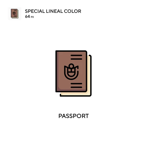 Pasaporte Icono Vector Simple Iconos Pasaportes Para Proyecto Empresarial — Archivo Imágenes Vectoriales