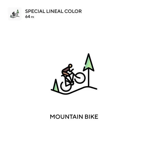 Mountain Bike Simple Vector Icon Mountain Bike Icons Your Business — Stock Vector