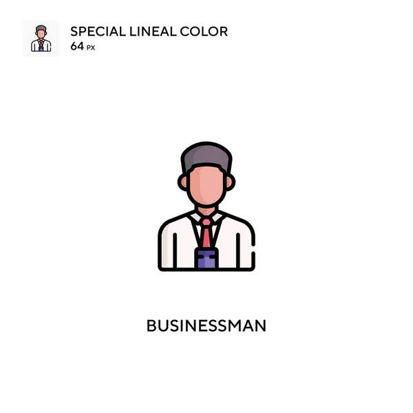 Empresario Icono Vector Simple Iconos Hombre Negocios Para Proyecto Empresarial — Archivo Imágenes Vectoriales