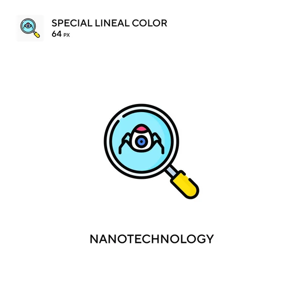 Nanotechnologie Eenvoudig Vectoricoon Nanotechnologie Iconen Voor Business Project — Stockvector