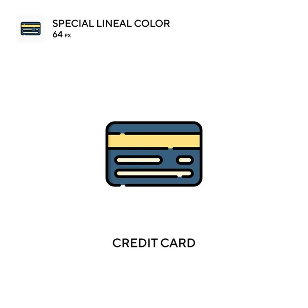 Kreditní Karta Jednoduchá Vektorová Ikona Ikony Kreditních Karet Pro Váš — Stockový vektor