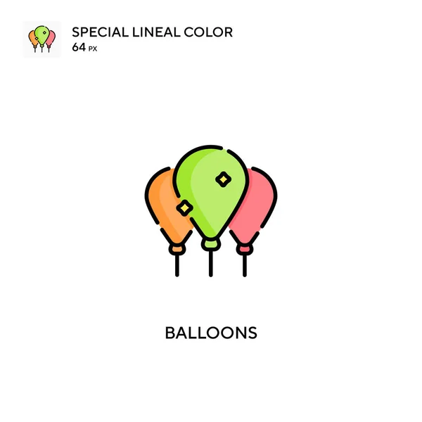 Balões Ícone Vetorial Simples Ícones Balões Para Seu Projeto Negócios — Vetor de Stock
