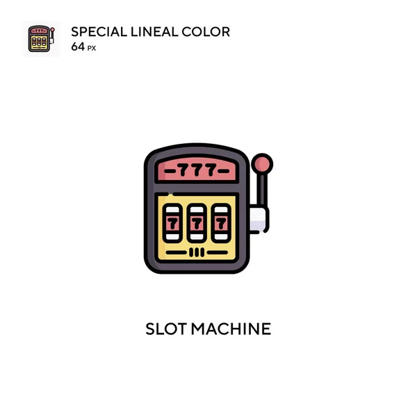 Spelautomat Special Linjal Färg Vektor Ikon Spelautomat Ikoner För Ditt — Stock vektor