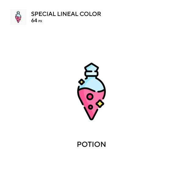 Potion Speciale Lijnkleur Vector Icoon Potion Iconen Voor Business Project — Stockvector