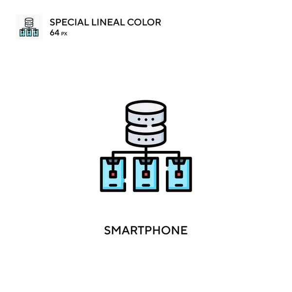 Smartphone Special Lineal Color Vector Icon Smartphone Icons Your Business — Stock Vector