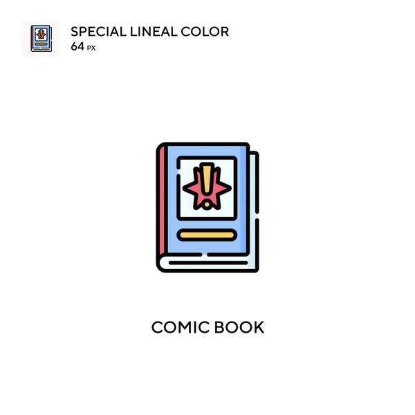 Книга Коміксів Спеціальна Піктограма Лінійного Кольору Піктограми Коміксів Вашого Бізнес — стоковий вектор