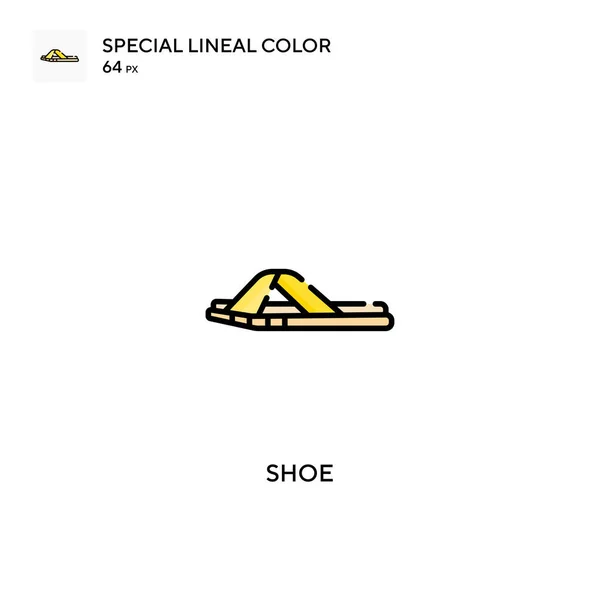 Shoe Special Lineal Color Vector Icon 비즈니스 프로젝트용 아이콘 — 스톡 벡터