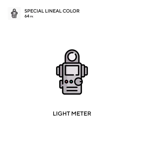 Φωτόμετρο Ειδικό Γραμμικό Χρώμα Διάνυσμα Εικονίδιο Εικονίδια Φωτόμετρου Για Την — Διανυσματικό Αρχείο