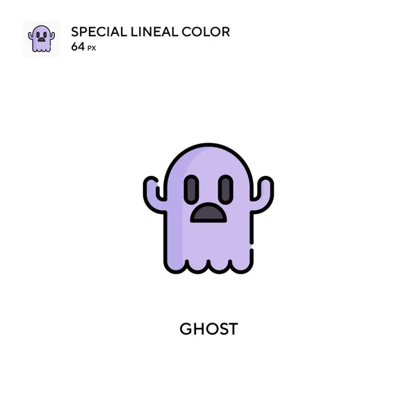Ghost Special Icona Vettoriale Colore Lineare Icone Ghost Tuo Progetto — Vettoriale Stock