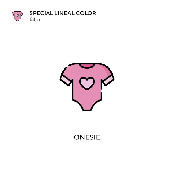 Onesie Icono Especial Vector Color Lineal Iconos Onesie Para Proyecto — Archivo Imágenes Vectoriales