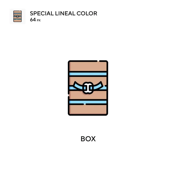 Box Special Lineal Color Vector Icon Box Icons Your Business — Stock Vector