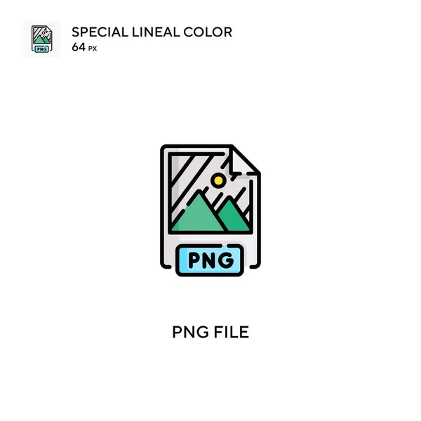 Png Bestand Speciale Lijnkleur Vector Pictogram Png Bestand Pictogrammen Voor — Stockvector