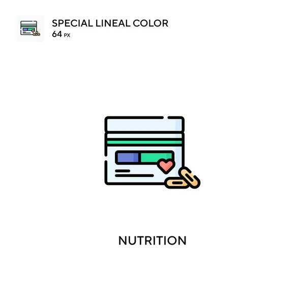 Nutrición Icono Especial Vector Color Lineal Iconos Nutrición Para Proyecto — Archivo Imágenes Vectoriales