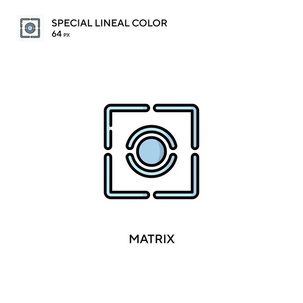 Специальная Иконка Линейного Вектора Цвета Матрицы Матричные Иконки Вашего Бизнес — стоковый вектор