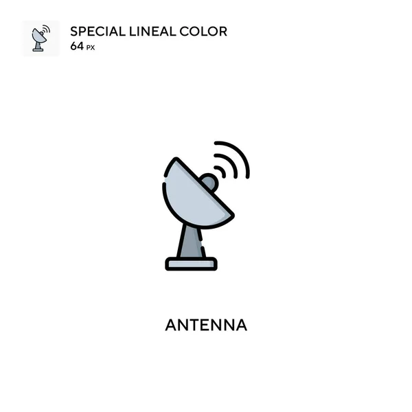 Antenne Icône Vectorielle Couleur Linéaire Spéciale Icônes Antenne Pour Votre — Image vectorielle