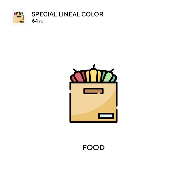 Alimentos Especial Icono Vector Color Lineal Iconos Alimentos Para Proyecto — Vector de stock