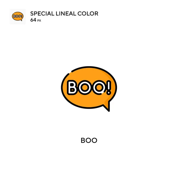 Boo Speciální Lineární Barevný Vektor Ikony Ikony Boo Pro Váš — Stockový vektor