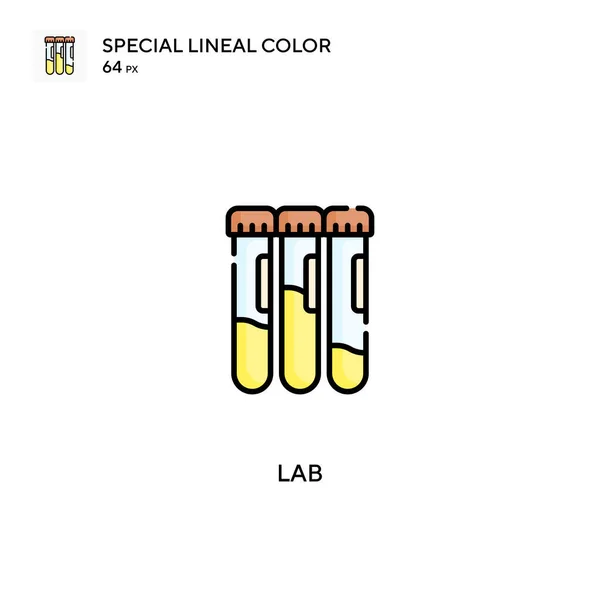 Spezielles Lineares Farbvektorsymbol Labor Laborsymbole Für Ihr Geschäftsprojekt — Stockvektor