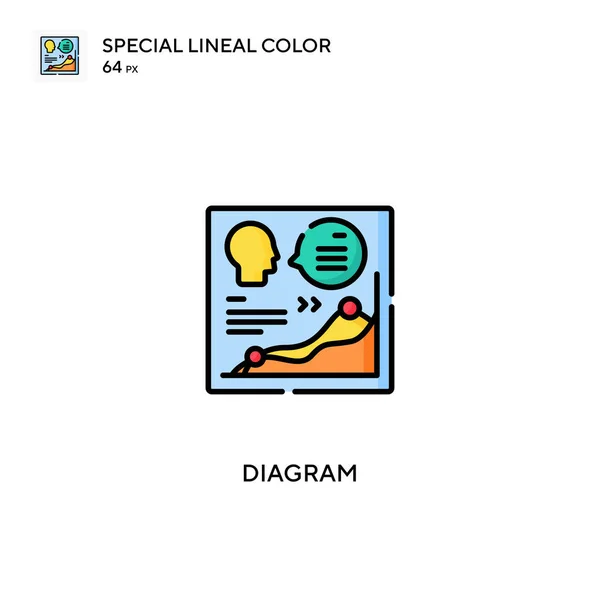 Diyagram Özel Doğrusal Renk Vektörü Simgesi Projeniz Için Diyagram Simgeleri — Stok Vektör