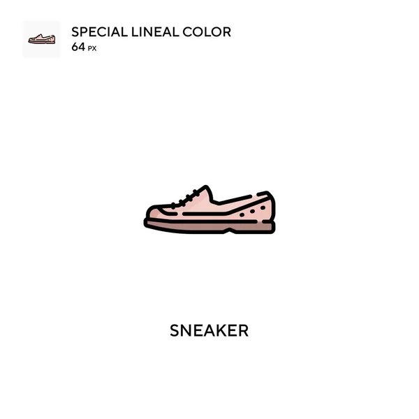 Sneaker Spécial Lineal Icône Vectorielle Couleur Icônes Sneaker Pour Votre — Image vectorielle