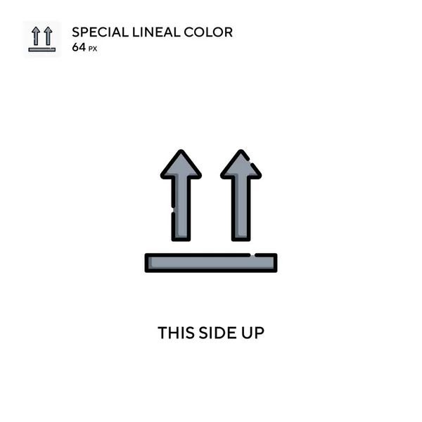 Side Special Lineal Color Vector Icon Side Icons Your Business — Stock Vector