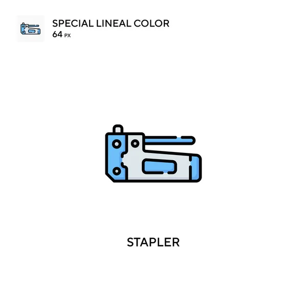 Степлер Специальный Линейный Цветовой Вектор Значок Иконки Степлеров Вашего Бизнес — стоковый вектор