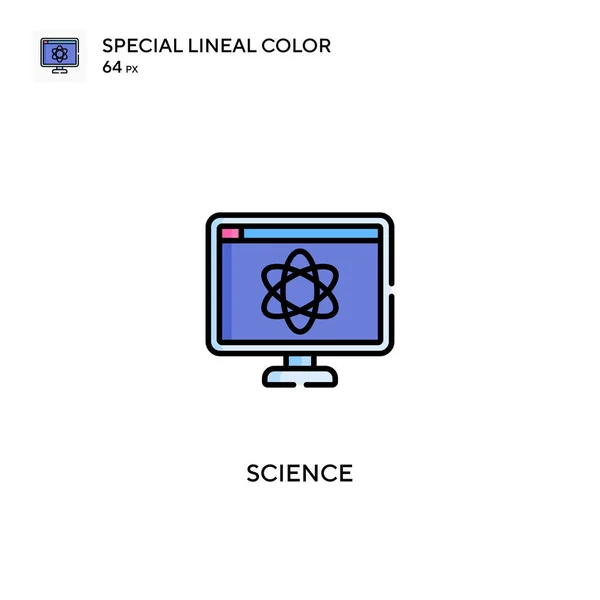 Ciencia Icono Especial Vector Color Lineal Iconos Ciencia Para Proyecto — Archivo Imágenes Vectoriales