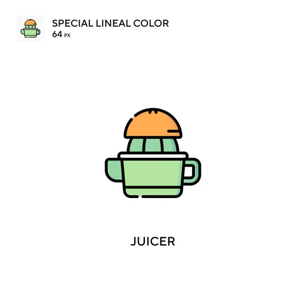 Juicer Special Lineal Color Vector Icon 비즈니스 프로젝트를 아이콘 — 스톡 벡터