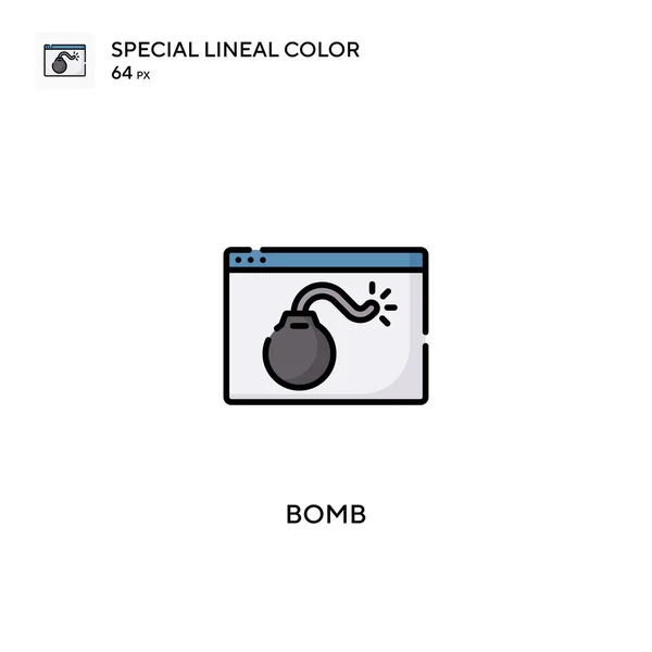 Bomba Especial Icono Vector Color Lineal Iconos Bombas Para Proyecto — Vector de stock