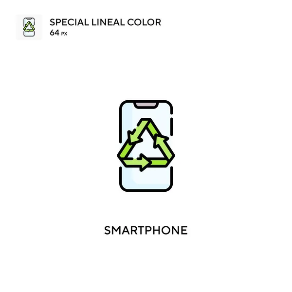 Smartphone Special Lineal Color Vector Icon Smartphone Icons Your Business — Stock Vector