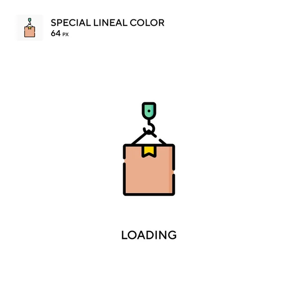 Spezielles Lineares Farbvektorsymbol Wird Geladen Symbole Für Ihr Geschäftsprojekt Laden — Stockvektor