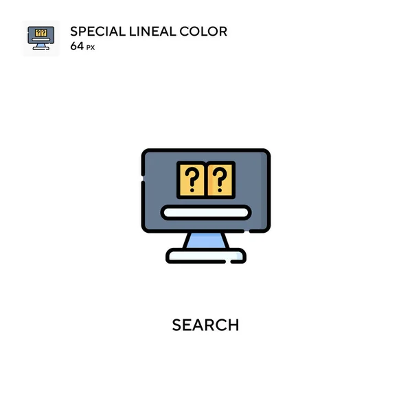 Buscar Icono Especial Vector Color Lineal Buscar Iconos Para Proyecto — Vector de stock