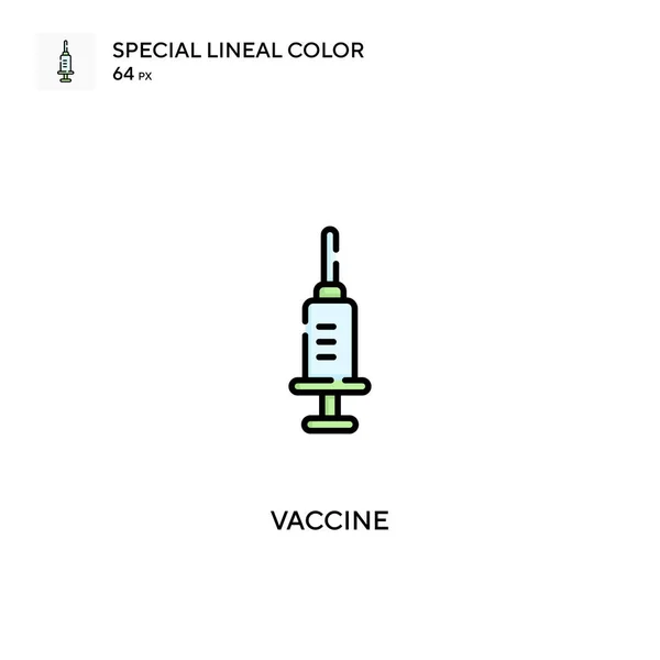 Vacuna Icono Especial Vector Color Lineal Iconos Vacunas Para Proyecto — Vector de stock