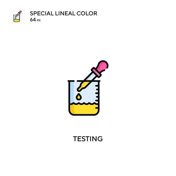 Özel Doğrusal Renk Vektör Simgesi Test Ediliyor Projeniz Için Simgeler — Stok Vektör