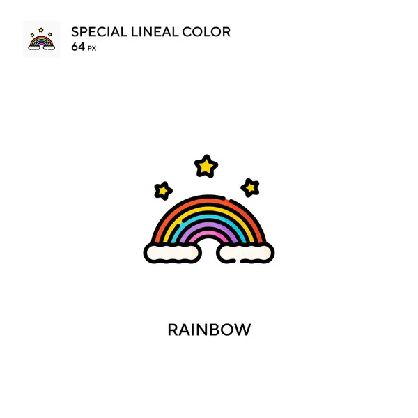 Rainbow Icono Especial Vector Color Lineal Iconos Arco Iris Para — Archivo Imágenes Vectoriales