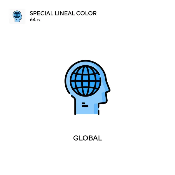 Global Special Lineal Color Vector Icoon Wereldwijde Iconen Voor Bedrijfsproject — Stockvector