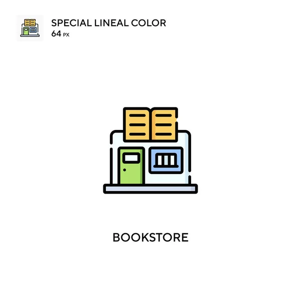 Librería Icono Especial Vector Color Lineal Iconos Librería Para Proyecto — Vector de stock