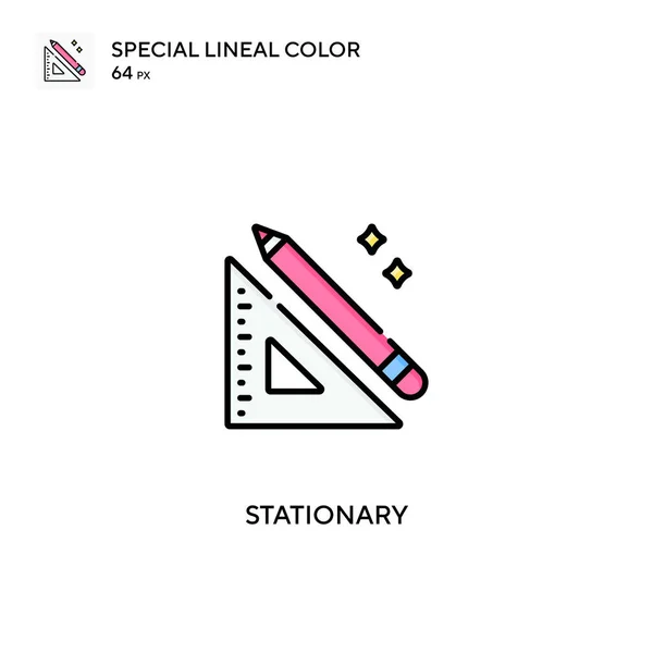 Icono Vector Color Lineal Especial Estacionario Iconos Fijos Para Proyecto — Vector de stock