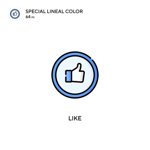 Igual Que Icono Especial Vector Color Lineal Como Iconos Para — Vector de stock