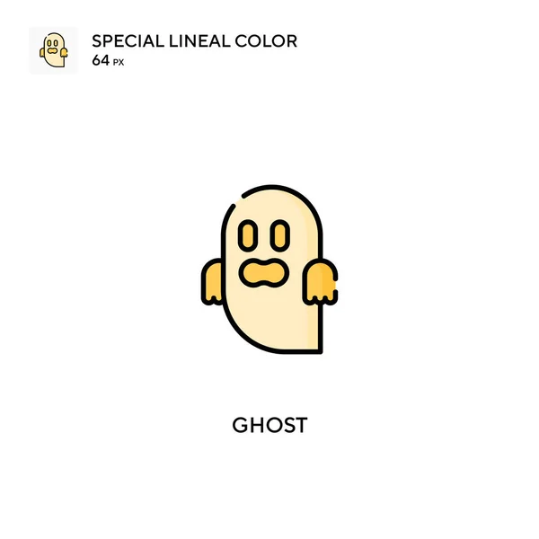 Ghost Special Linjal Färg Vektor Ikon Ghost Ikoner För Ditt — Stock vektor