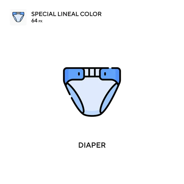 Pañal Icono Especial Vector Color Lineal Iconos Pañales Para Proyecto — Archivo Imágenes Vectoriales